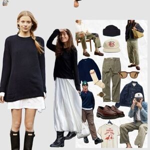 Jcrew vintage  Navy Crewneck